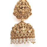 Isvaraah 2.0 Gold Plated Womens Pair of Jhumka Earrings