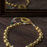 Gold Plated Womens Short Necklace