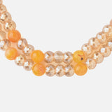 Orange Womens Short Necklace