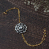 Gold Plated Black Womens Diamond Bracelet