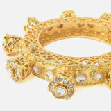 Gold Plated Polki Womens Kada