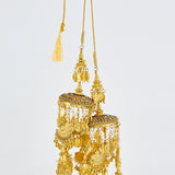 Gold Plated Womens Pair of Kaleeras (Freesize)