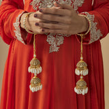 Gold Plated Womens Pair of Kaleeras (Freesize)