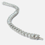 Silver Plated Womens Diamond Bracelet