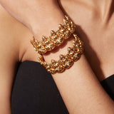 Isvaraah Gold Plated Womens Pair of Bangles