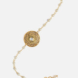 Gold Plated Womens Beaded Bracelet