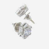 Silver Plated Womens Pair of Stud Earrings
