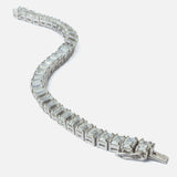 Silver Plated Womens Diamond Bracelet