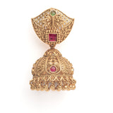 Isvaraah 2.0 Gold Plated Pink Womens Pair of Jhumka Earrings