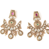 Isvaraah 2.0 Gold Plated Pink Womens Pair of Chandbali Earrings