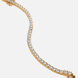 Gold Plated Womens Diamond Bracelet