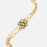 Gold Plated Womens Beaded Bracelet