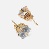 Gold Plated Womens Pair of Stud Earrings