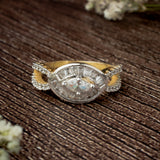 Zia 2.0 Gold Plated Womens Zircon Ring
