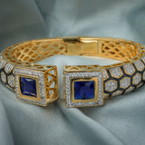 Florence Gold Plated Blue Womens Kada
