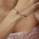 Florence Gold Plated Zircon Womens Kadas (Freesize)