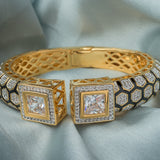 Florence Gold Plated White Womens Kada