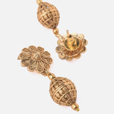Gold Plated Womens Pair of Jhumkas Earrings