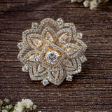 Zia 2.0 Gold Plated Womens Zircon Ring