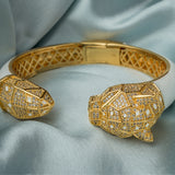 Florence Gold Plated White Womens Kada