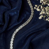 Silver Plated Womens Diamond Bracelet