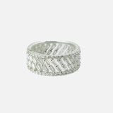 Zia 2.0 Silver plated Womens Zircon Ring