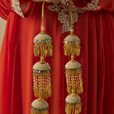 Gold Plated Womens Pair of Kaleeras (Freesize)