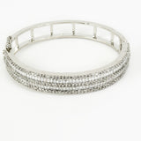 Zia Silver Plated Zircon Womens Kadas (Freesize)