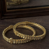 Gold Plated Kundan, Polki Womens Pair of Bangles