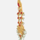 Gold Plated Red Womens Beaded Paasa