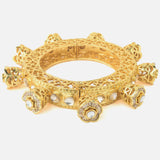 Gold Plated Polki Womens Kada