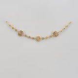 Saadgi Gold Plated Kundan, Polki Womens Maathapatti (Freesize)
