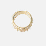 Zia 2.0 Silver Plated Womens Zircon Ring