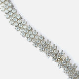 Silver Plated Womens Diamond Bracelet