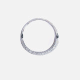 Silver Plated Womens Zircon Ring