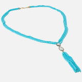 Blue Womens Short Necklace