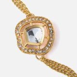 Gold Plated Womens Zircon Bracelet