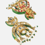 Gold Plated Womens Pair of Drop Earrings