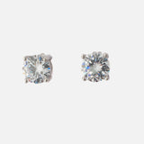 Zia Silver Plated Womens Zircon Pair of Earrings (Freesize)