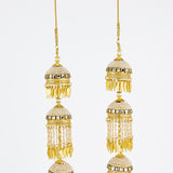 Gold Plated Womens Pair of Kaleeras (Freesize)