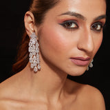 Zia Silver Plated Womens Zircon Pair of Earrings