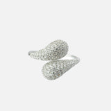 Zia 2.0 Silver Plated Womens Zircon Ring