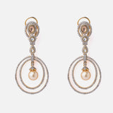Gold Plated Womens Pair of Hoop Earrings