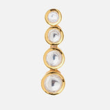 Saadgi Gold Plated Womens Pair of Drop Earrings