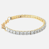 Gold Plated Synthetic Stone Womens Bracelet