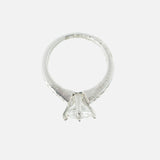 Zia 2.0 Silver Plated Womens Zircon Ring