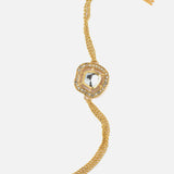 Gold Plated Womens Zircon Bracelet