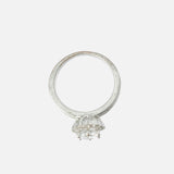 Zia 2.0 Silver Plated Womens Zircon Ring