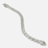 Silver Plated Womens Diamond Bracelet