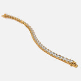 Gold Plated Womens Diamond Bracelet